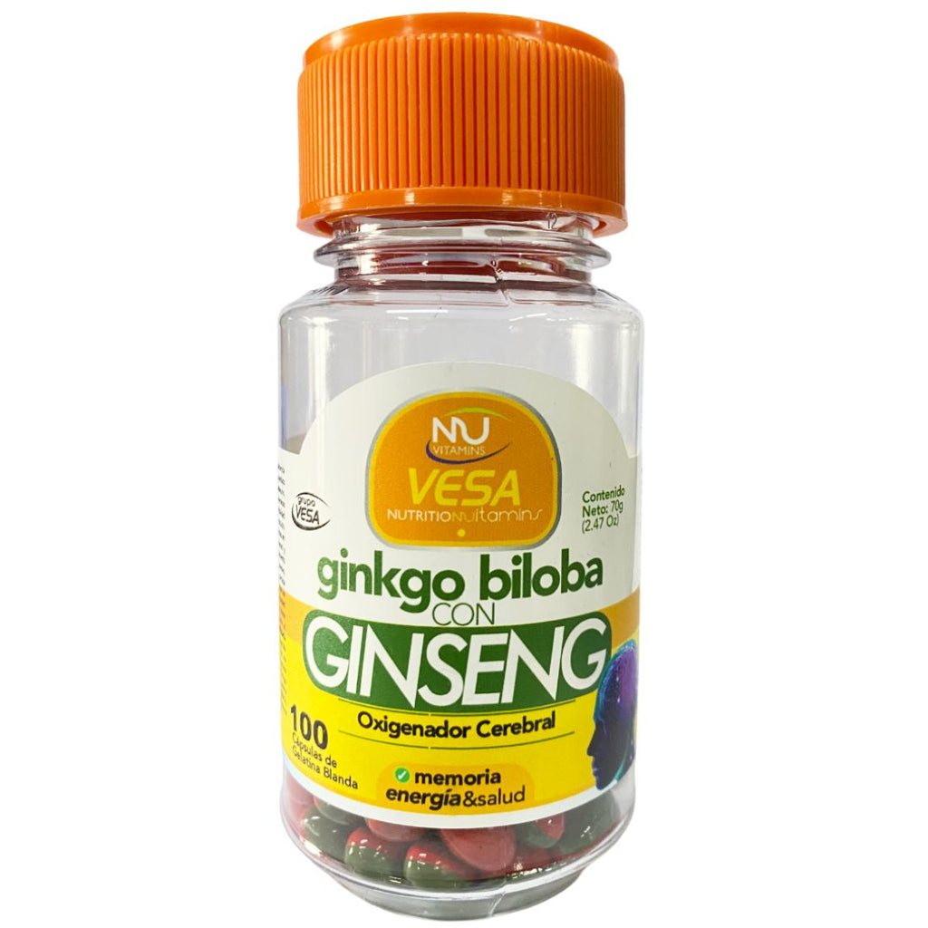 Ginko biloba + Ginseng 100 capsulas - anacate