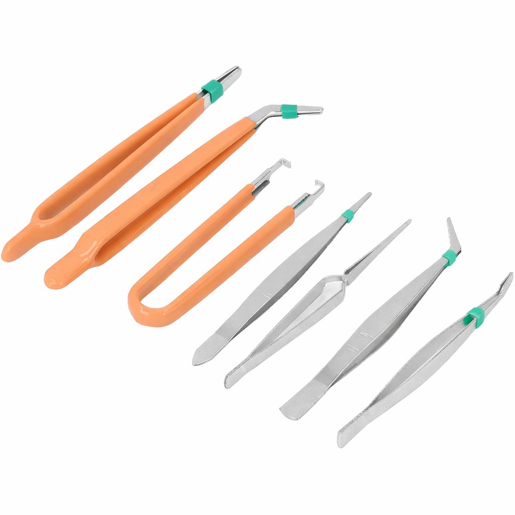 Kit de pinzas de precision 7 unidades - anacate