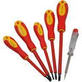 Kit destornillador rojo 6 piezas - anacate