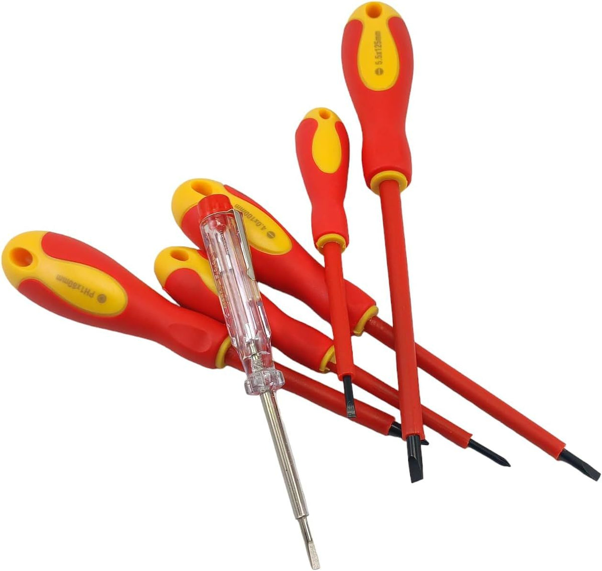 Kit destornillador rojo 6 piezas - anacate