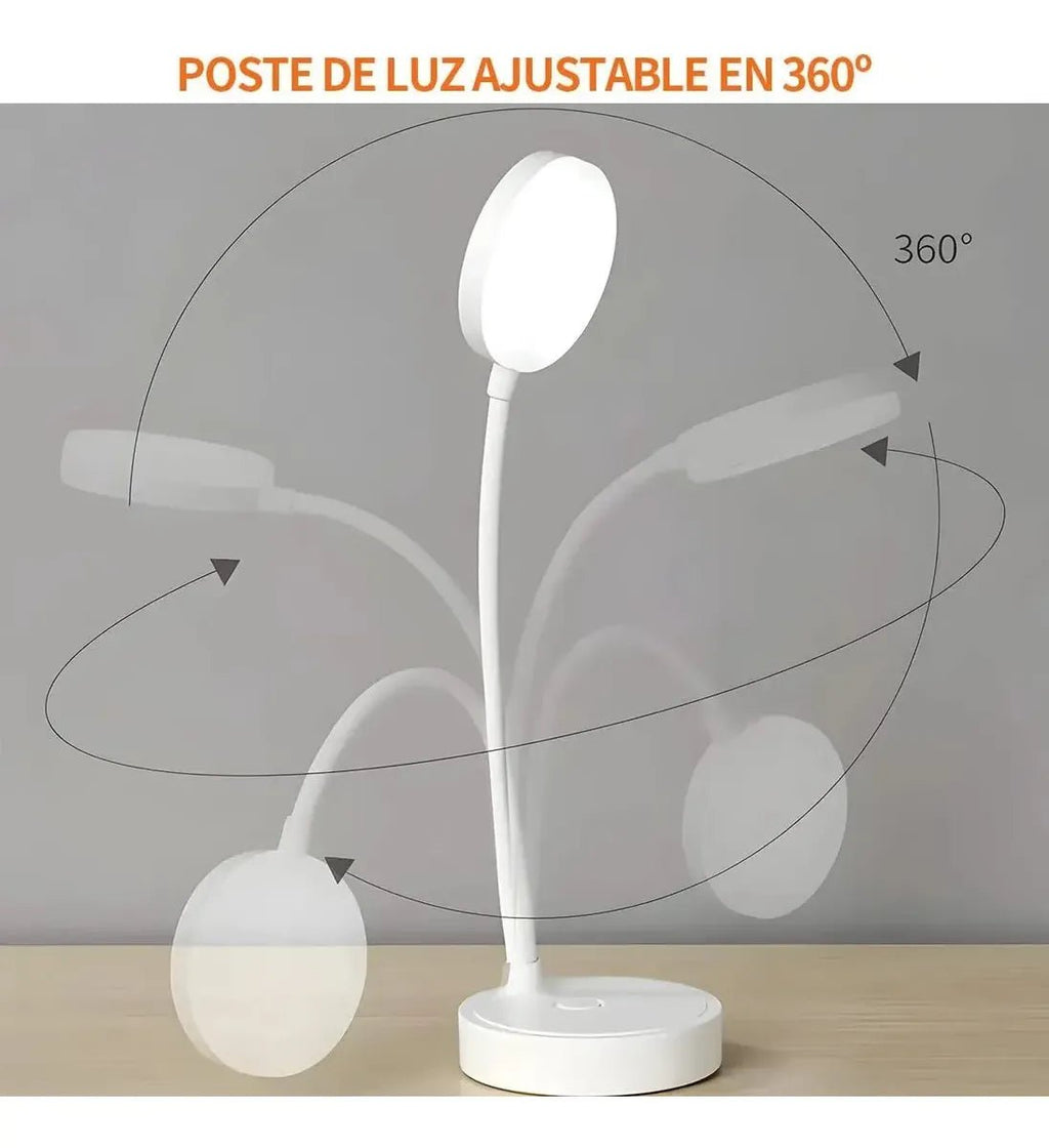Lampara LED de escritorio con cuello flexible - anacate