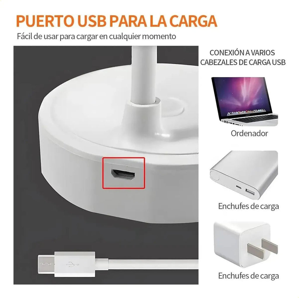 Lampara LED de escritorio con cuello flexible - anacate