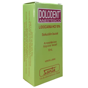 Lidocaina HCI 10% anestesico bucal - anacate