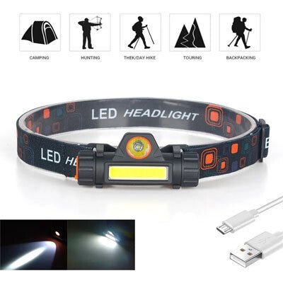 Linterna LEDx2 recargable de cabeza - anacate