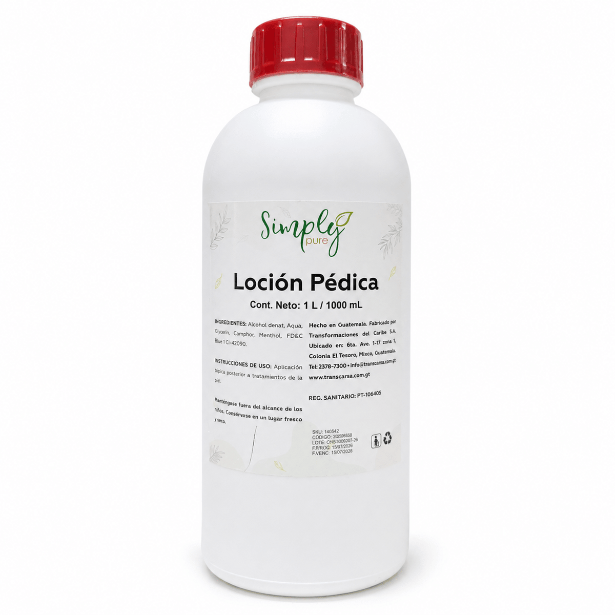 Locion para pies 1000ml - anacate