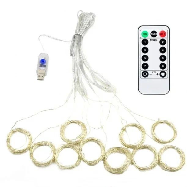 Luces LED de cortina USB 3x2 mts - anacate