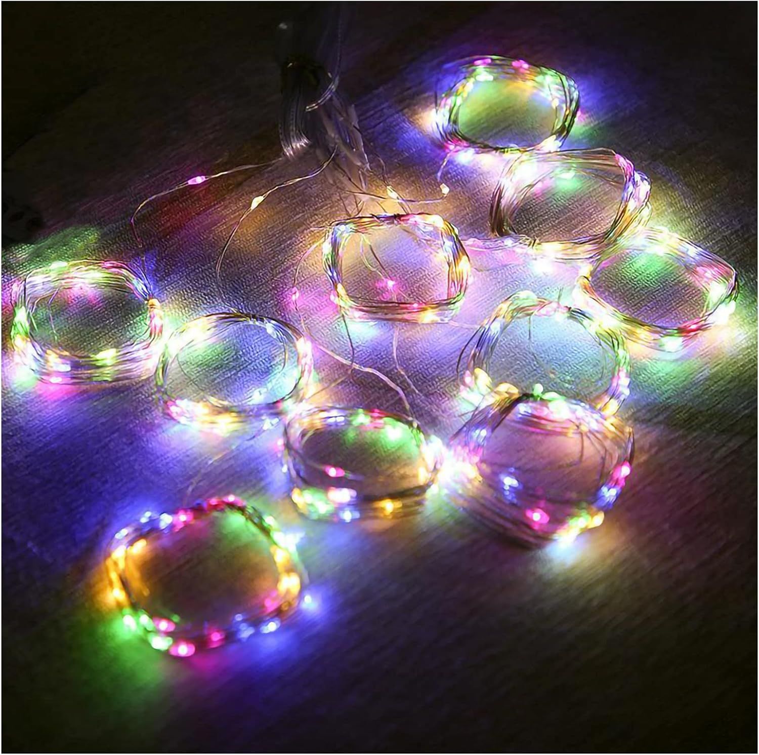 Luces LED de cortina USB 3x2 mts colores - anacate