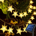 Luces LED solares 6 metros estrellas amarillas - anacate