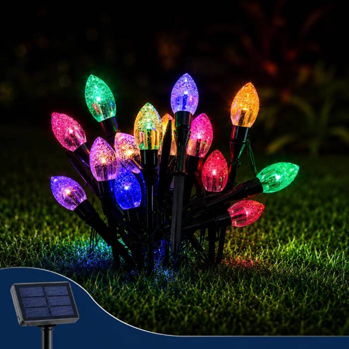 Luces LED solares de colores 3.5 mts - anacate