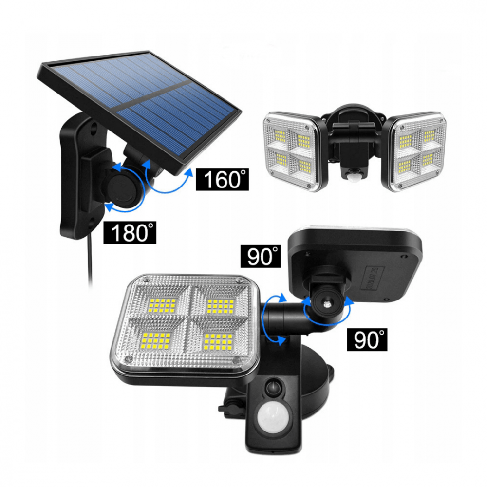 Luz solar 120 luces LED +panel - anacate