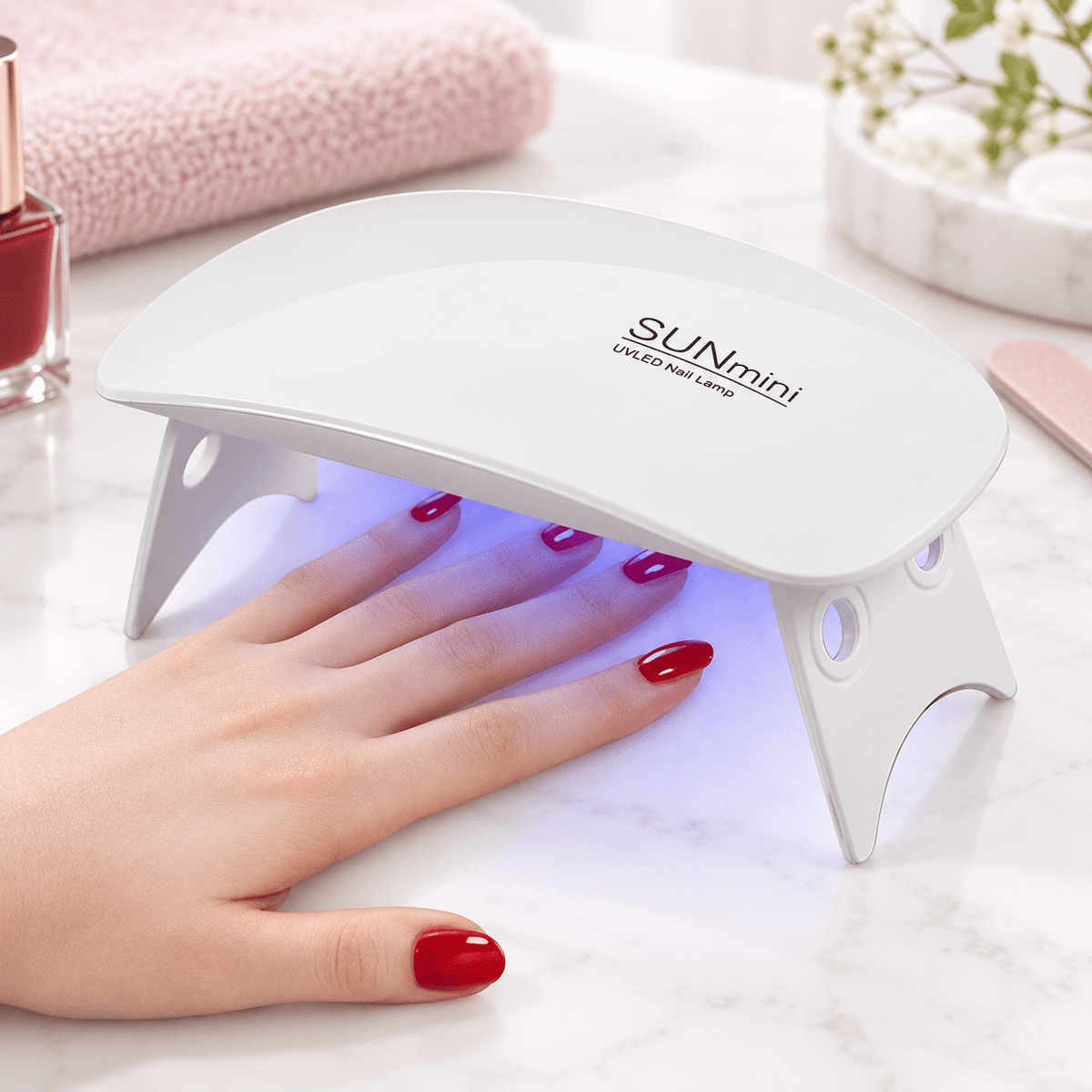 Mini lampara UV para uñas - anacate