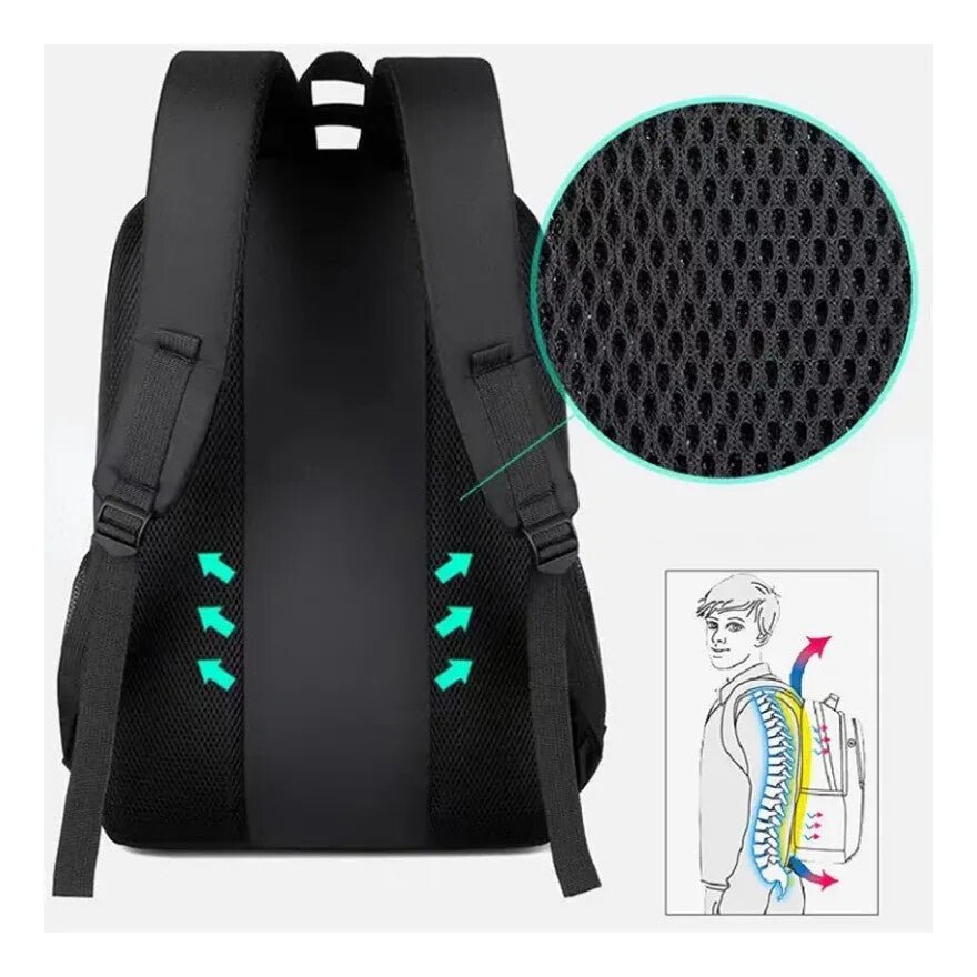 Mochila sport USB de 16" - anacate