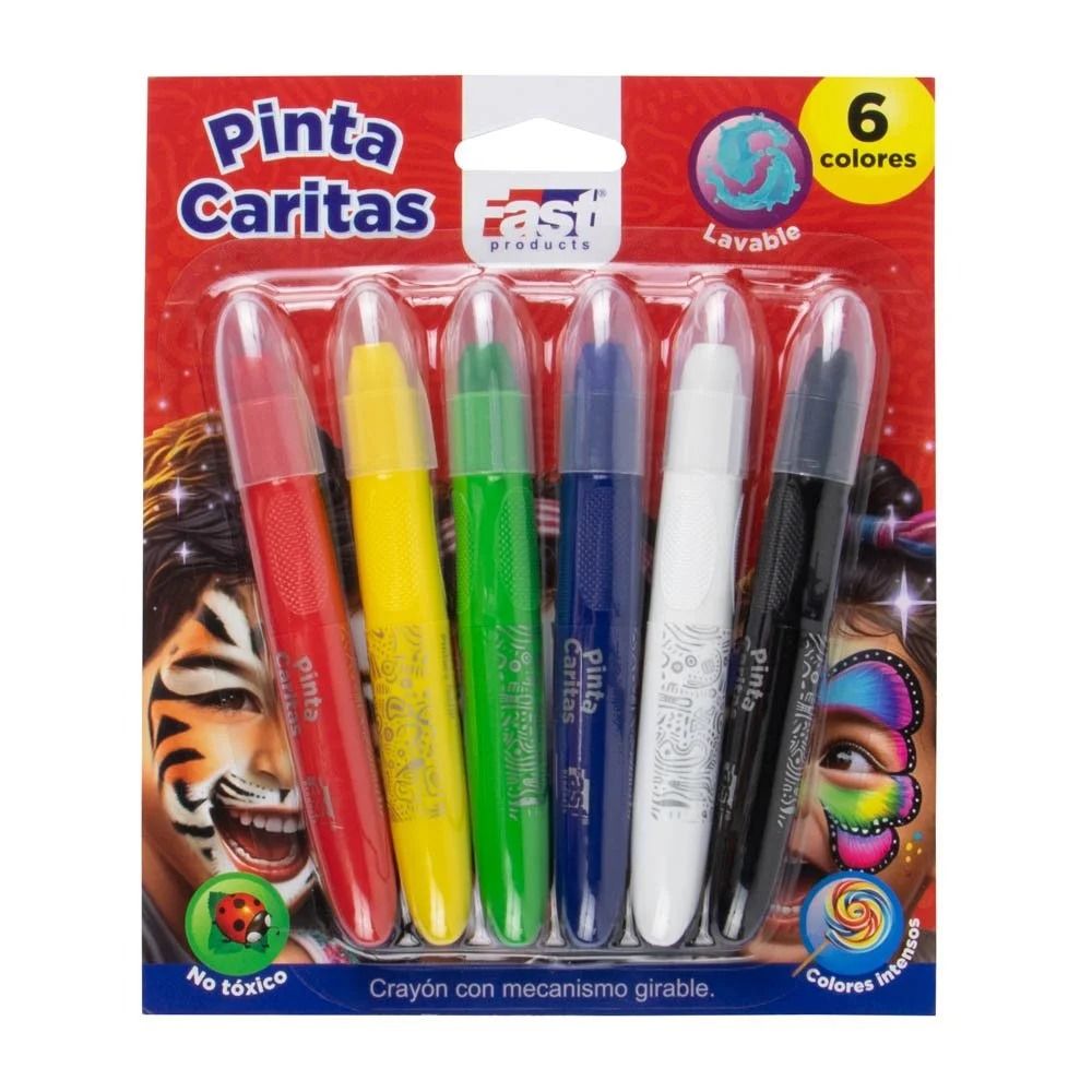 Pinta caritas pintura facial en barra x6 - anacate