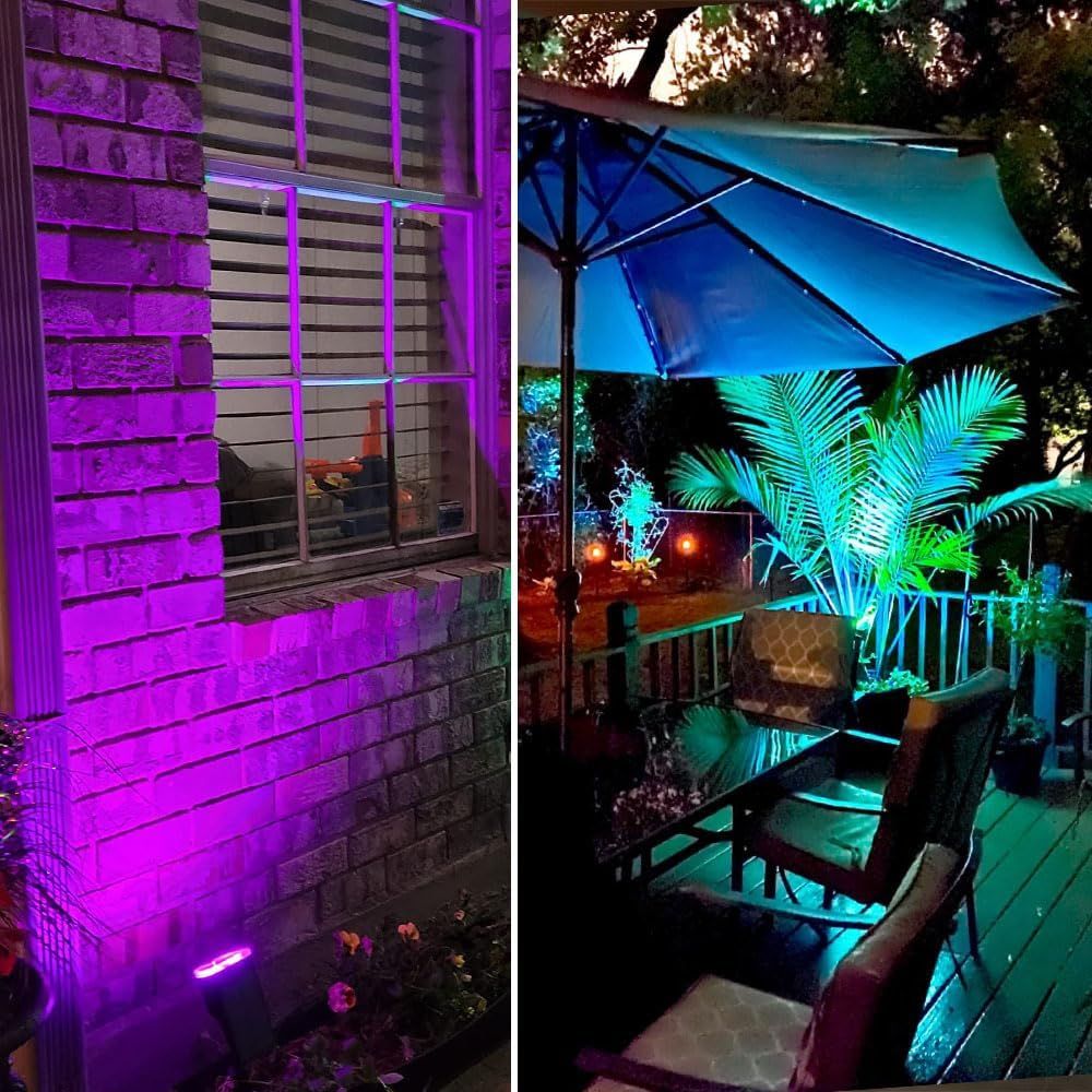 Reflectores LED programables 4 unidades - anacate