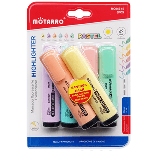 Resaltadores pastel 6 colores - anacate