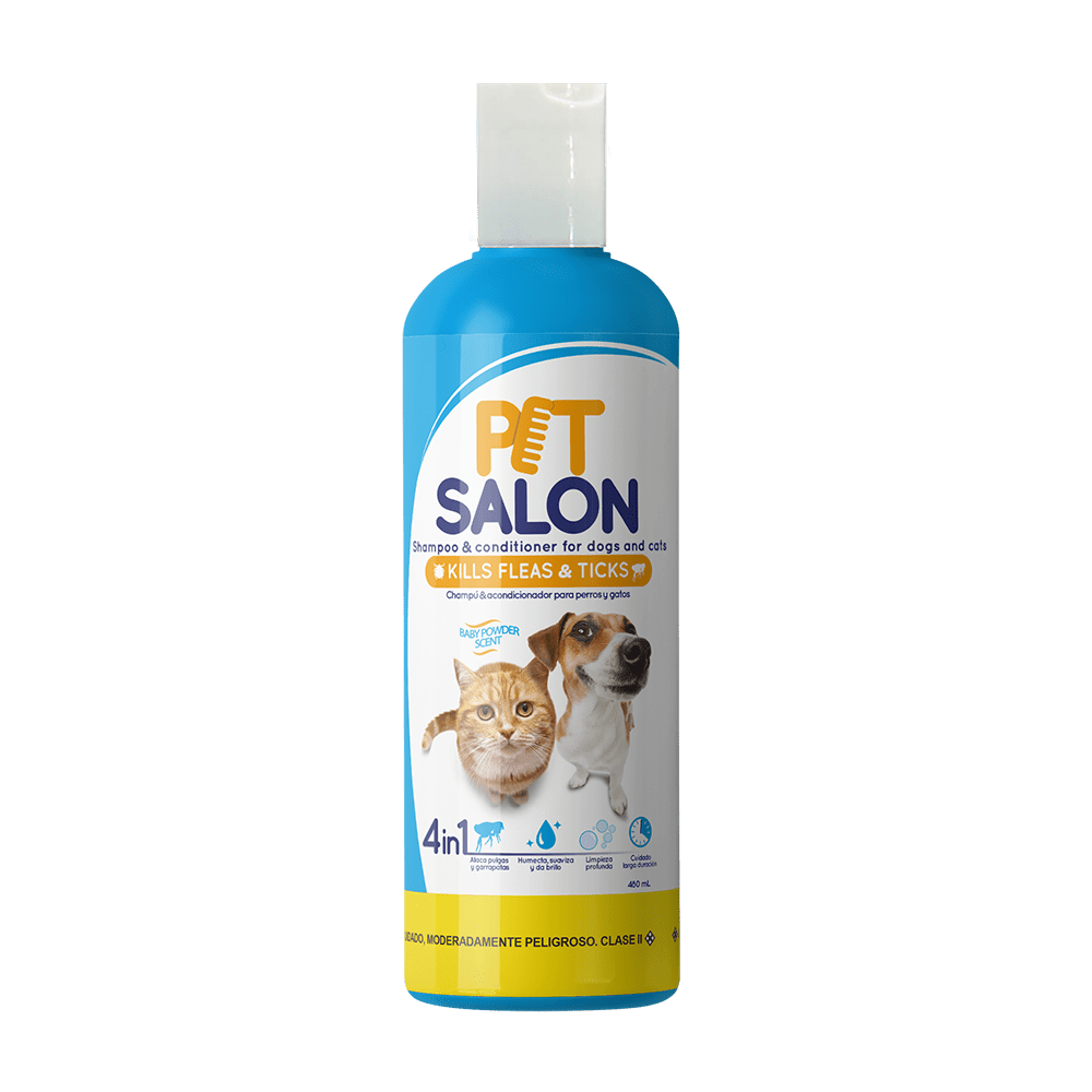 Shampoo 4 en 1 para pulgas 480ml - anacate