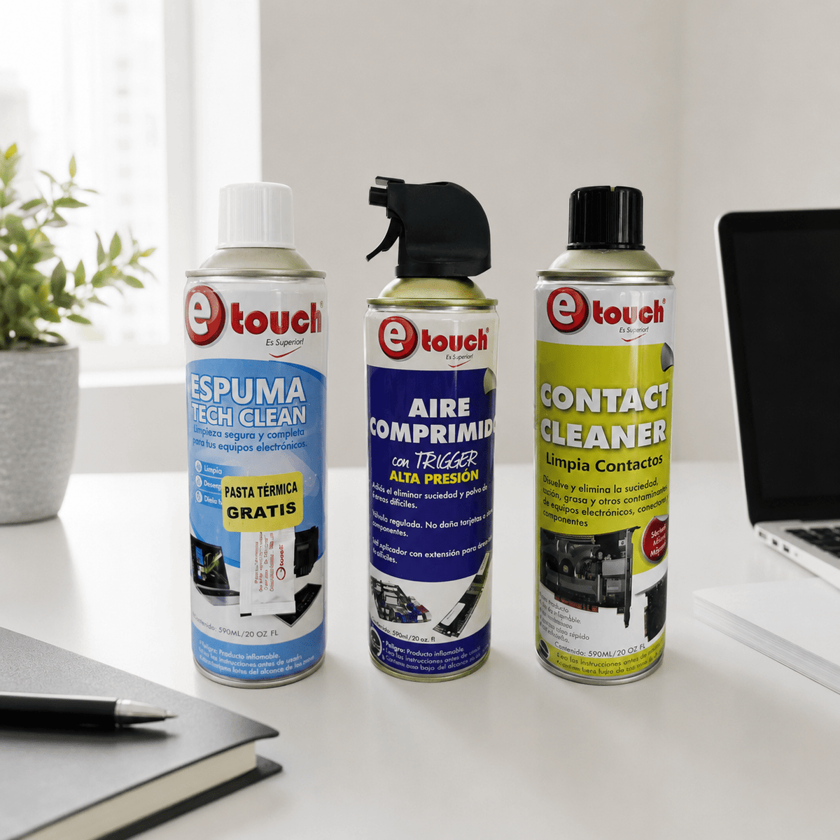 Spray combo: espuma+limpia contacto+aire - anacate