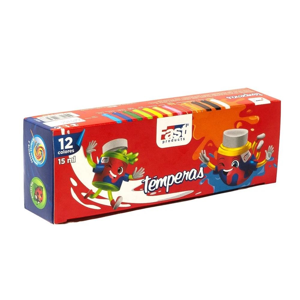 Temperas 15ml 12 colores - anacate