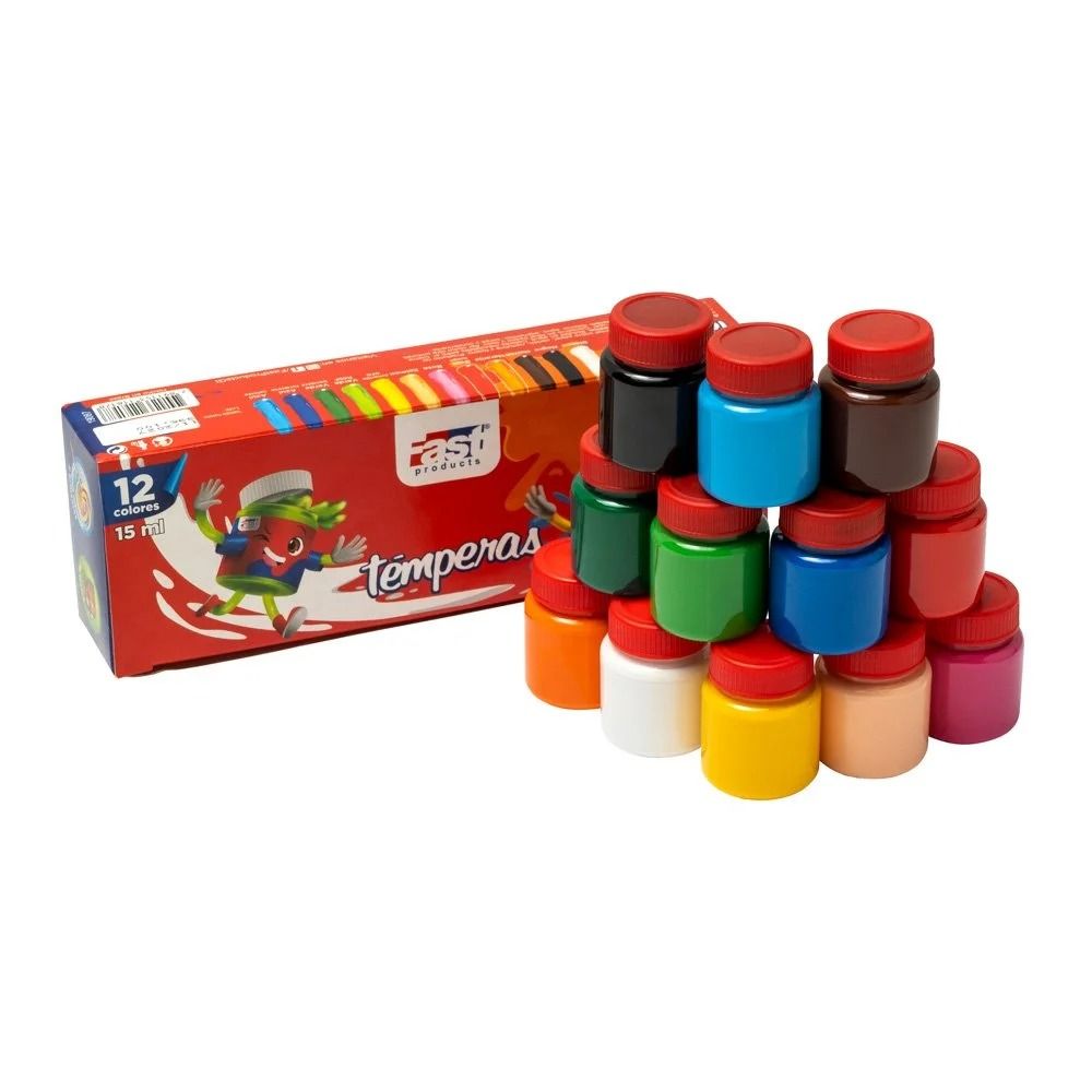 Temperas 15ml 12 colores - anacate