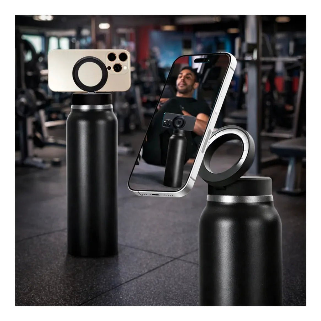 Termo de metal termico con soporte 2 en 1 - anacate