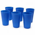 Vasos redondos azules 300ml 6 unidades - anacate