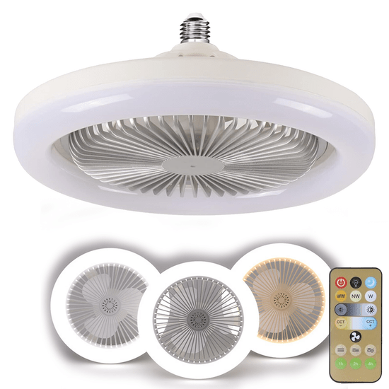 Ventilador con bombilla LED - anacate
