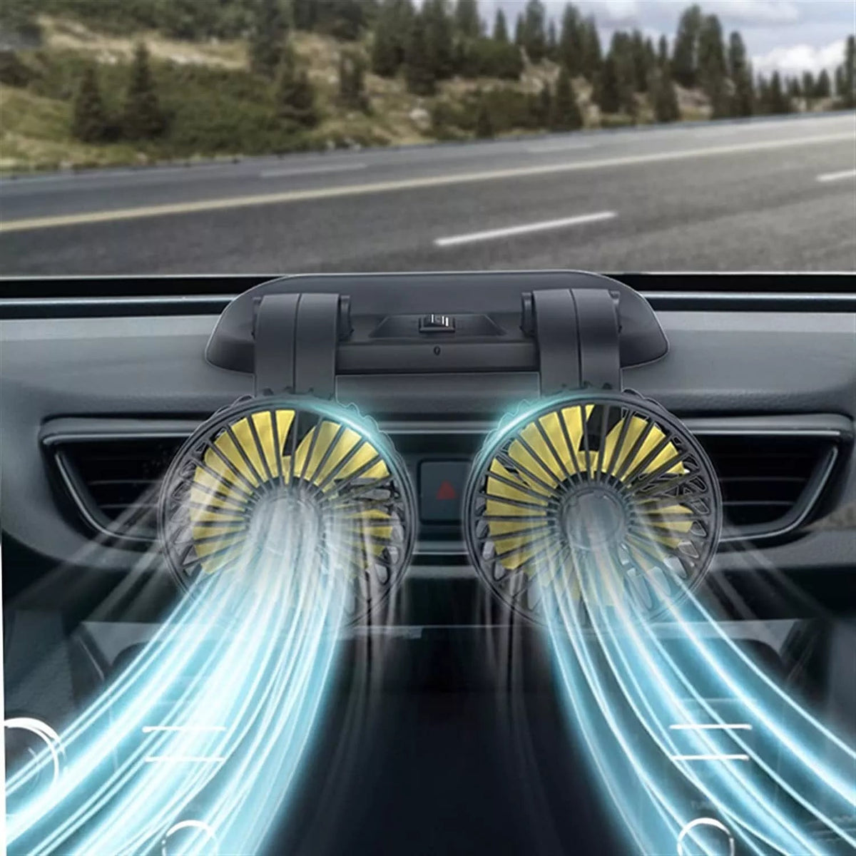 Ventilador doble para carro - anacate