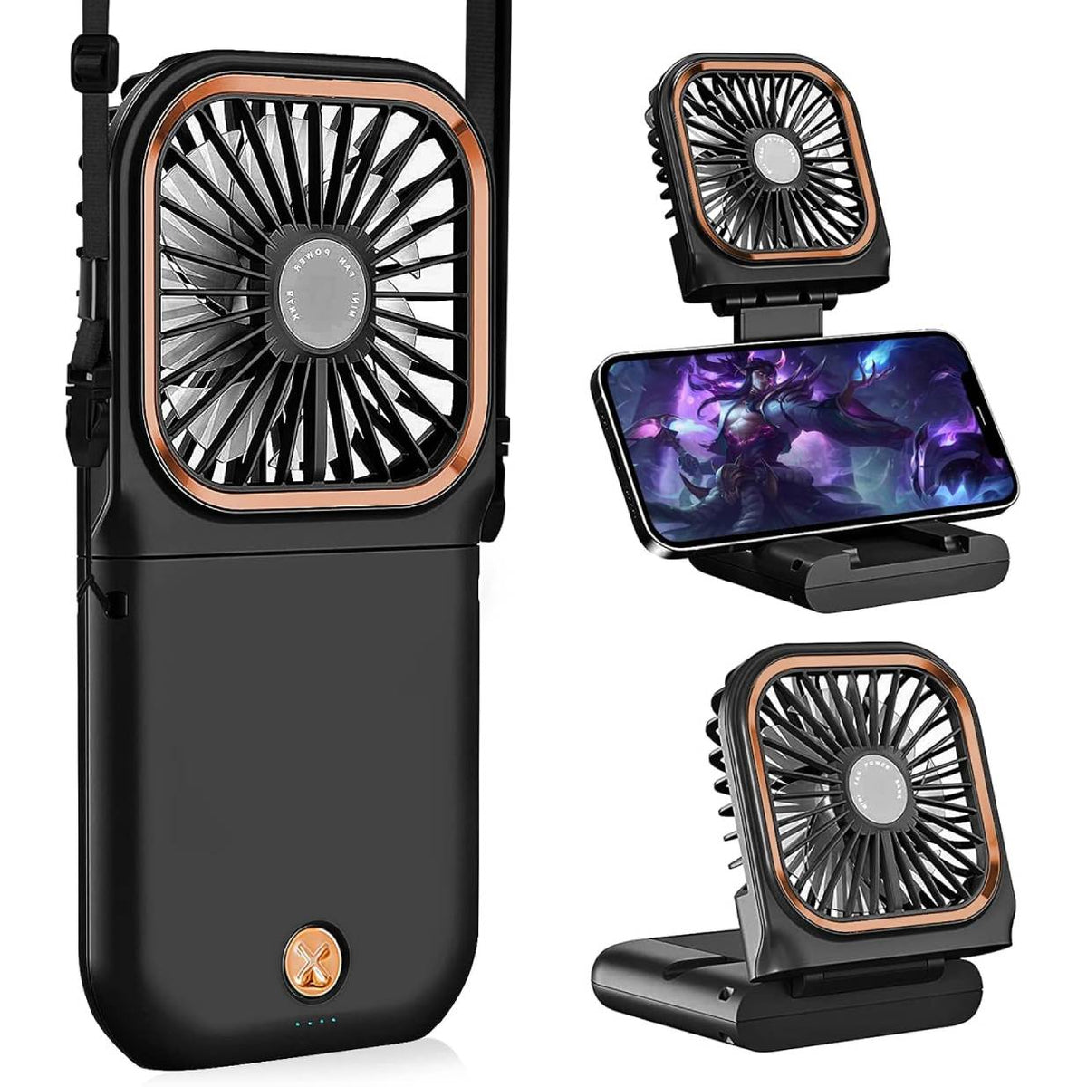 Ventilador mini multiposicion recargable - anacate