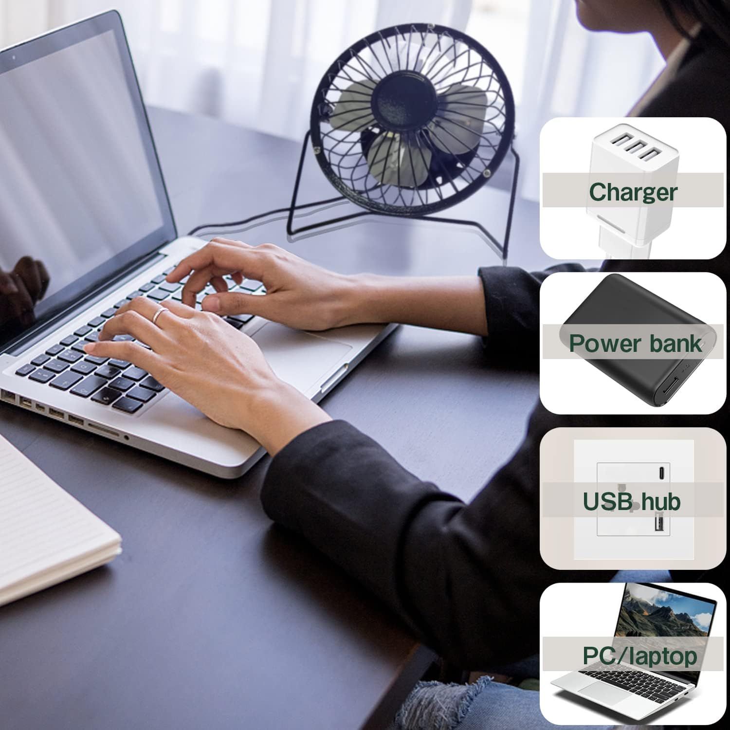 Ventilador USB de 5 pulgadas - anacate
