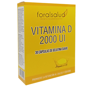Vitamina D 2000UI 30 capsulas gel - anacate